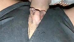 two cocks stuffing her tight shaved pussy creampie