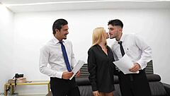 I interview rossa vaxx for le iane's wild double vaginal penetration orgy