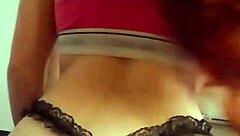 Girlfriend rides reverse cowgirl! Watch her ass bounce wildly