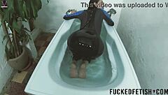 Skinny Spandex Slut Experiences Slow Underwater Pool Tease!