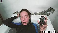 Skinny Spandex Slut Experiences Slow Underwater Pool Tease!