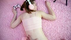 innocent girl fucked during videogame fun