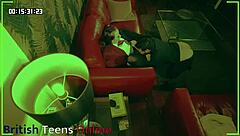 Voyeur spies sexy student fucking teacher bent over in homemade session