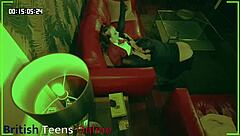 Voyeur spies sexy student fucking teacher bent over in homemade session