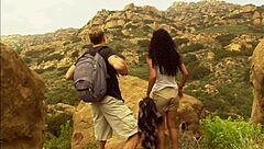 Black milf dee fucked outdoors by seth dickens monster cock cumshot