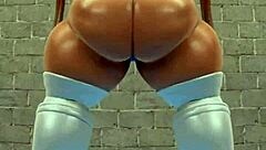 Juicy BBW Unleashes Massive Farts Solo