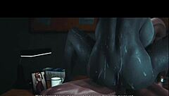 zombie fucks like a monster pounding hard with massive cock and cumshot explosion