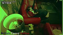 Voyeur spies sexy student fucking teacher bent over in homemade session