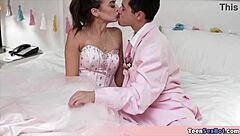 Nikki the porn night virgin savors her first romantic fuck, looking utterly delighted in every thrust