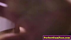 big titted british babe blowjob messy facial cumshot jizz explosion