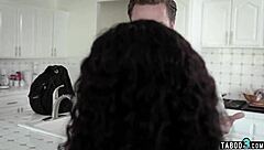 Petite ebony teen's first anal pounding unfolds intensely