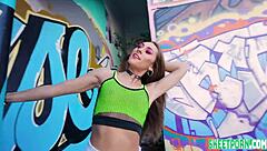 mackenzie mace's sloppy deepthroat and horny cowgirl ride session