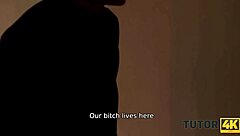 tutor4k. mature tutor craves sex fetish heels stockings fun with stud 😈👠