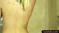 Busty Blonde Masseuse Takes Brutal Anal Pounding!