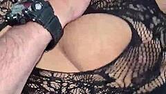 Tattooed big tits girlfriend expertly sucks cock and milks every drop seductively