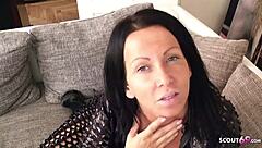 I'm dying for busty German MILF's face drenched in my hot cum load
