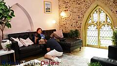 nurse essex teases patient with cunt licking and deep cock sucking