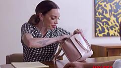 naughty secretary offers seductive help to boss