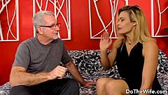 cuckold wife blaten lee begs old husband to watch fuck