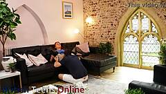 nurse essex teases patient with cunt licking and deep cock sucking