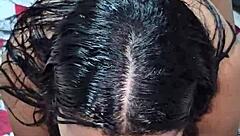 Tattooed big tits girlfriend expertly sucks cock and milks every drop seductively