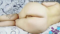 Big latina stepmom milf's juicy ass gapes on anal plug toy masturbation