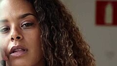 spanish curly haired teen agatha strips solo softcore playboy tease