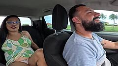 Raquel loves anal bareback car pussy gaping doggystyle outdoor
