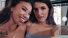zariah arau's big tgurl cock deepthroated by eager latin sucker