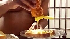 llamasr big black cock tits kitchen banana food play