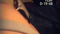 hey bisexual amateur tied up takes anal with scraper handle and vibrating dildo