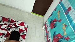 shy pregnant colombian brunette masterfully sucks thick cock