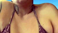 i trained at ipanema gym in wet bikini sweat dripping down