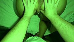 Fucked tight ass creampie deep inside her