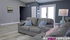 Richard pounds petite brunette to multiple orgasms