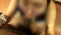 Heart pounding over chubby Thai's tight glasses pussy grip