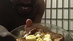 llamasr big black cock tits kitchen banana food play