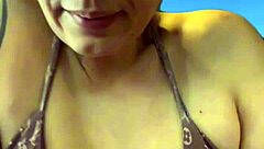 i trained at ipanema gym in wet bikini sweat dripping down