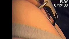 hey bisexual amateur tied up takes anal with scraper handle and vibrating dildo