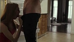 crystal thayer drips cum after brutal tranny pounding