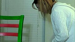 girl next door babe rides fuck machine to intense orgasm