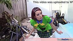 Cute Small Teen Sells Cookies And Pussy!