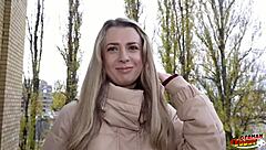 SLIM OFFICE GIRL ADRIANA SWEETBLONDE CASTING FUCKED HARD