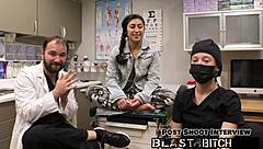 Jasmine roses backstage face fucked to cum blast