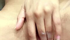 super horny petite babe rams her tight pussy hard solo