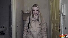 SLIM OFFICE GIRL ADRIANA SWEETBLONDE CASTING FUCKED HARD