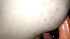husband in drag arouses wife for double dildo anal creampie play