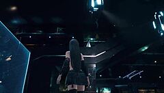 check out tifa hanging topless on those monkey bars