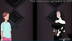 Nun, take this huge cock in confession!