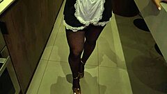 latina maid sucks monster cock to pay her debts